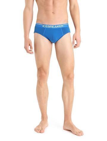 Men's Icebreaker Merino Anatomica Briefs Underwear Lazurite | CA 1651EBCX